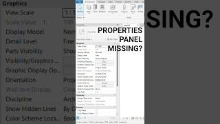 Properties/Project Browser Panel Missing in Revit? Quick Fix    #revit #architecture #bim