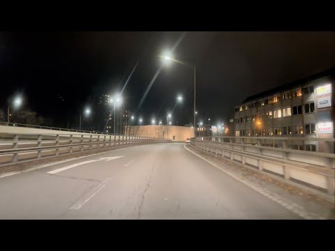 Quiet and Peaceful Evening Drive on the Highway