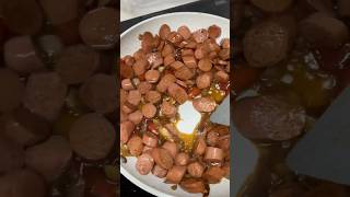 Easy Sausage Stir fry Recipe #collegerecipes #sgfoodie #busymom #easyrecipe #sausagerecipes