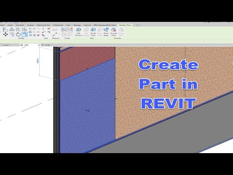 Create Part From Wall  In Revit 2022