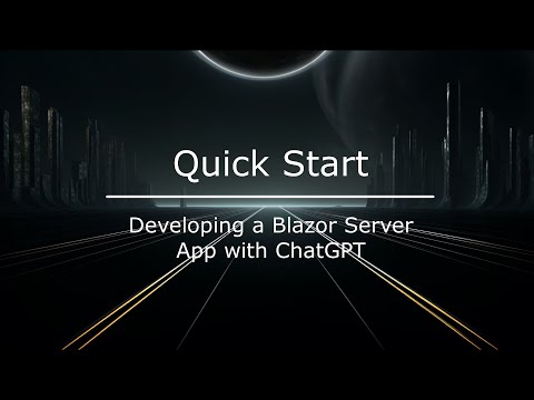 Quick Start - Developing a Blazor Server App with ChatGPT