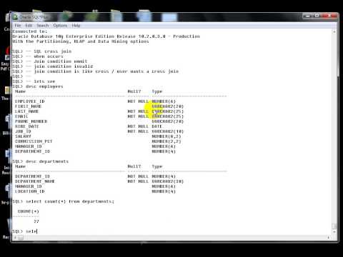 Oracle SQL 12c Training in Bangladesh : Cross Join