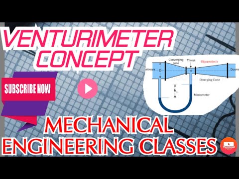 Venturimeter Fluid Mechanics || fluid mechanics || Mechanical Engineering classes ||