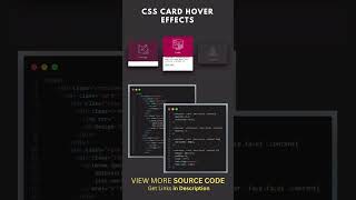 27/100 Html/CSS Animation: CSS Card Hover Effects #shorts