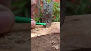 wire hanging in wood |Diy wood working tips #diy #trick s #fblifestyles #tools4life