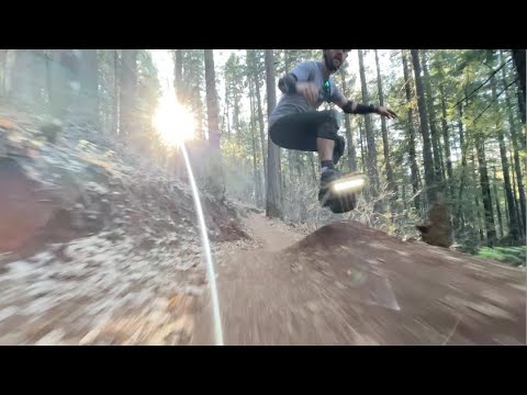 Faster than the Onewheel GT? Neil Bennett shredding trails on a WTF XR
