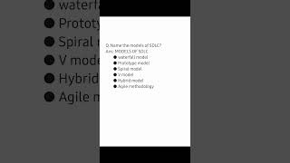 models of sdlc #softwaredevelopmentlifecycle #sdlc #software #manualtesting #manual