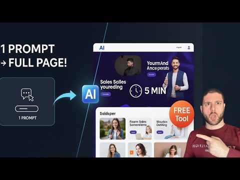 This FREE AI Tool Built My ENTIRE Sales Page With ONE Prompt!