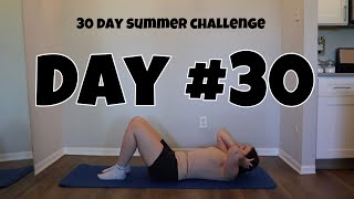 Day #30 Summer Body 30 Day Challenge Beginner Friendly At Home