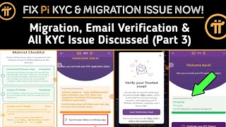 Pi Network KYC FIX (Part 3): Solve Migration Problem, KYC & Email Verification Issue