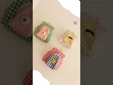手作りポーチたち#手作り小物 #minne #diy #ハンドメイド小物 #刺繍#がま口#ポーチの中身#くまポーチ #ねこ好き #しろくま #きつね