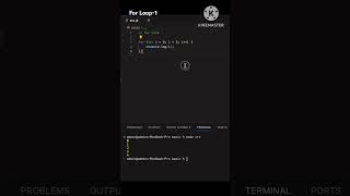For loop in javascript #coding #javascript #forloop #programming #shorts #ytshorts