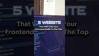 5 Websites To Boost Your Frontend Skills 💯 #shorts