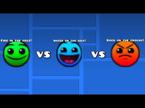 Fire in the hole VS Water on the hill VS Rock on the ground