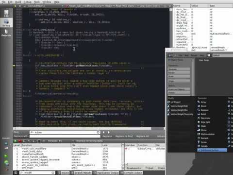 Tips on Searching/Navigating Blenders Code