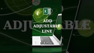 Add Adjustable Line in Excel #computertipsandtricks #exceltips #shorts #short