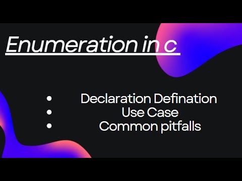 Enumeration in C Language | What, Why & How to Use enum in C | Art of Study