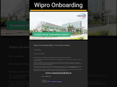 Wipro Sending Joining Date | Check Details #wiproonboarding #wiprowilp #wipro