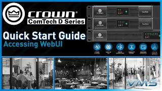 Accessing the WebUI | Crown Comtech D-Series Amplifiers