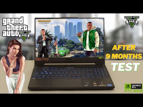 Asus Tuf f15 i5-11400H RTX 3050/2050 16GB Ram Gta v Gameplay After 9 months test in Asus tuf f15