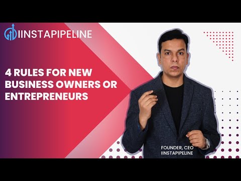 4 Important Rules for New Entrepreneurs