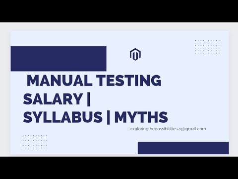 manual testing syllabus  | salary | skills | growth