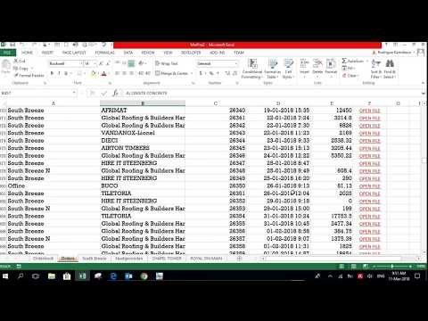 Materials Procurement Spreadsheet program
