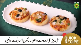 Mini Pizza Recipe | Quick Easy Mini Pizza Lunch Box Recipe | Chef Mehboob | MasalaTV