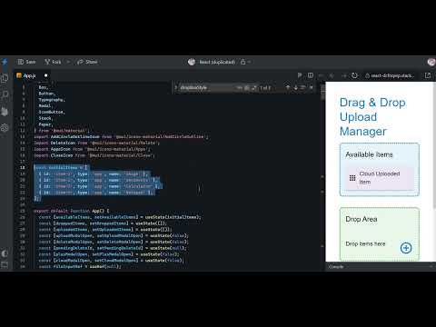 Create a Drag & Drop File Upload App in React with Material UI
