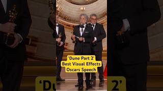 'Dune: Part Two' Wins Best Visual Effects | 97th Oscars Speech (2025)