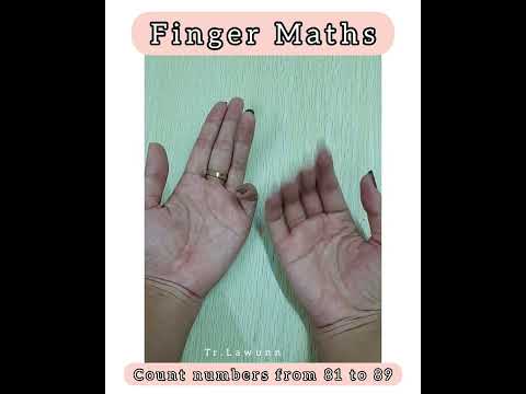 finger maths (part 10) count from 81 to 89