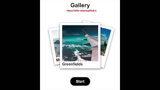 Memory gallery component in #html & #css