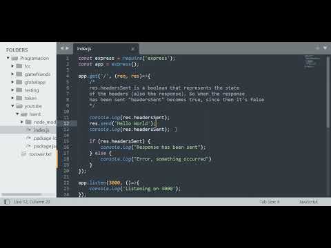 How to use headersSent in Express