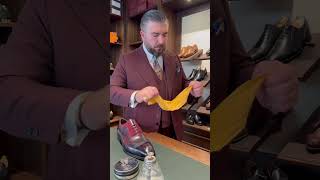 How i make mirror shine on shoes. #mensshoestyle #mensshoes #shoeshine