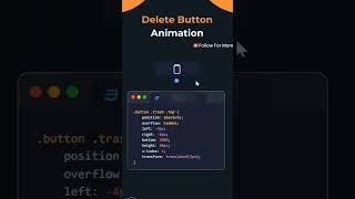 Delete Button Animation using CSS #css #codeinvent