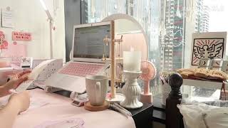 Lulu*vlog Study with me｜实况学习自习室｜原音｜陪你学习｜学习用白噪音｜1h的沉浸式安静陪伴学习｜墨尔本大学研究生的学习日常