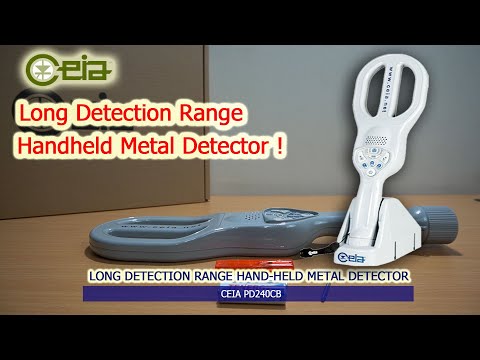 CEIA PD240CB Long Range Handheld Metal Detector (Gold) Demonstration