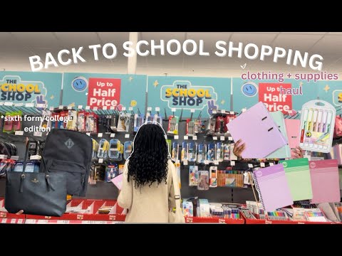 BACK TO SCHOOL HAUL 2024 || sixth form/ college edition + try on