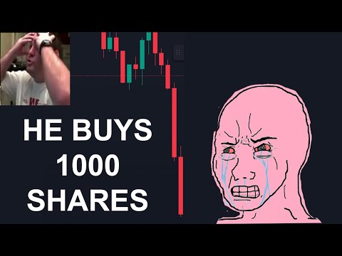 He Buys 1000 Shares Then Market decided to Dump The Stock, Trading Reality Wojak Funniest Meme