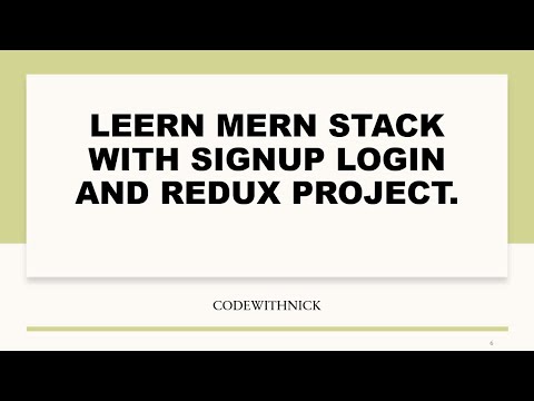 How to Make Login Signup Using MERN Stack with Redux and JWT Authorization 1