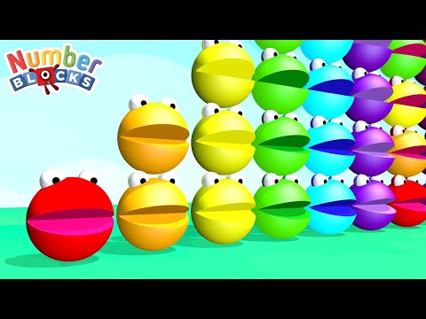 Numberblocks Comparison 1 to 10 NUMBERBLOBS STEP SQUAD STANDING TALL