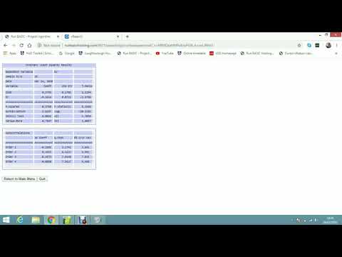 Online regression software