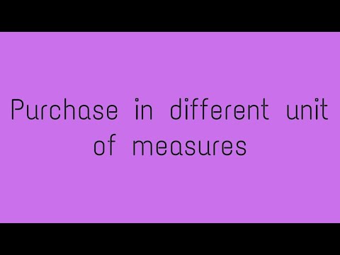 How to purchase in different units of measures than sales in Odoo