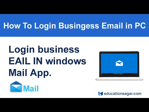 how to setup business email in desktop | how to login business email in windows Mail Application