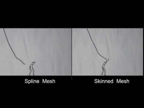Skinned vs SplineMesh