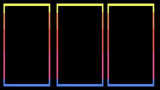 Neon frame full screen video effect | black background template | border frame black screen template