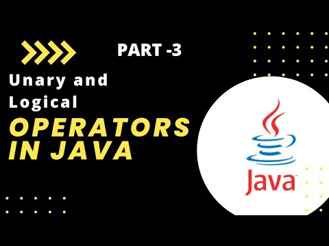Unary Operators | Logical Operators in java with programs | Operators in java with programs