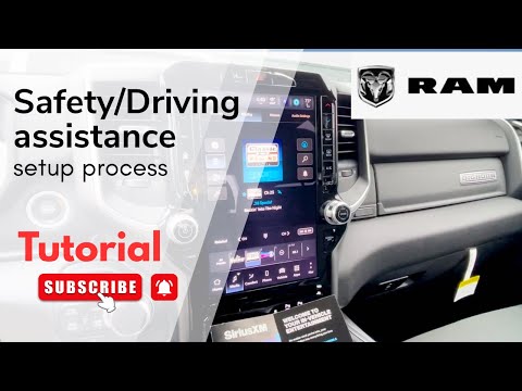Ram 12” radio how to on Safety and Driving Assist settings
