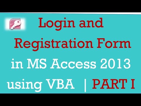 Registration Form in MS Access using VBA | MS Access Tutorials