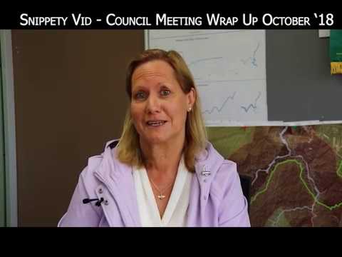 Snippety Vid 3 Council Meeting Wrap Up October 2018
